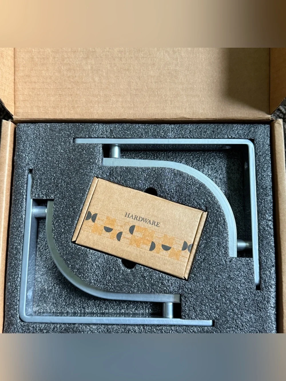 BALIN DESIGNS Chrome Heavy-Duty Wall Shelf Brackets - Set of 4 NIB